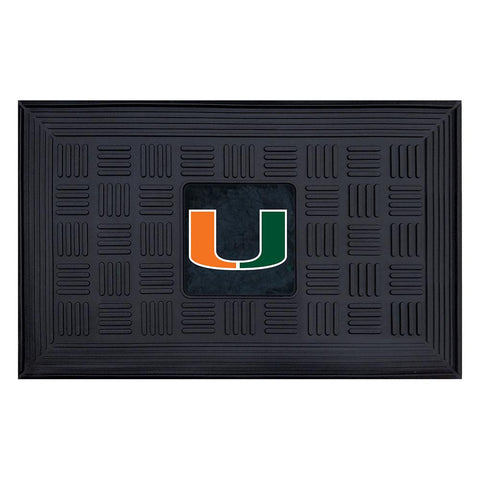 Miami Hurricanes Ncaa Vinyl "doormat" (19"x30")