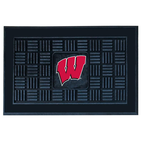 Wisconsin Badgers Ncaa Vinyl "doormat" (19"x30")