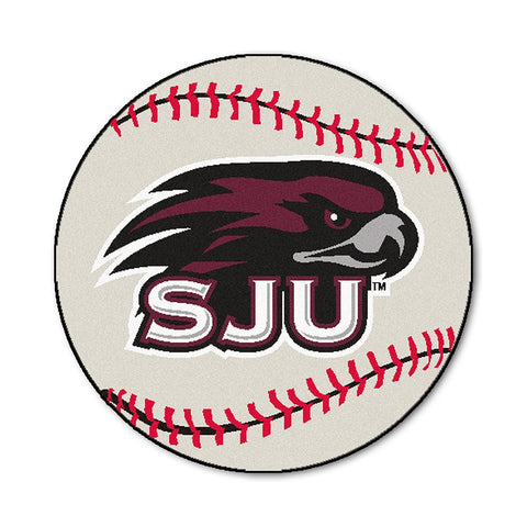 Saint Joseph's Hawks Ncaa "baseball" Round Floor Mat (29")