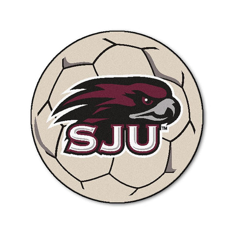 Saint Joseph's Hawks Ncaa "soccer Ball" Round Floor Mat (29")