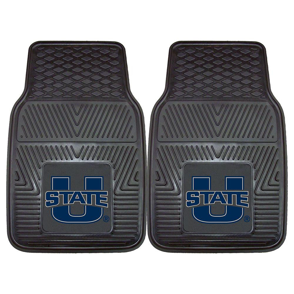 Utah State Aggies Ncaa Heavy Duty 2-piece Vinyl Car Mats (18"x27")