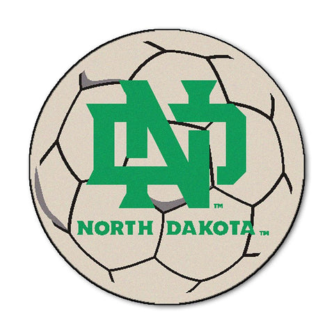 North Dakota Fighting Sioux Ncaa "soccer Ball" Round Floor Mat (29")