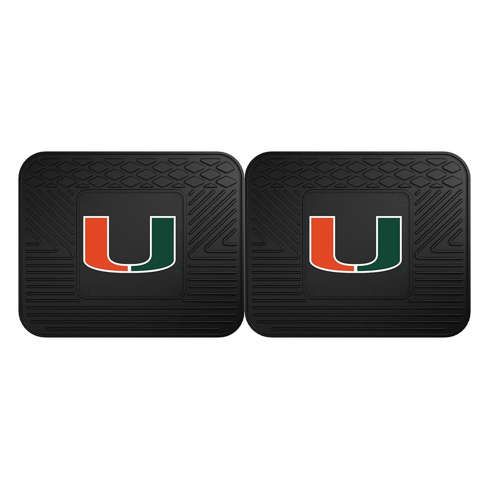 Miami Hurricanes Ncaa Utility Mat (14"x17")(2 Pack)