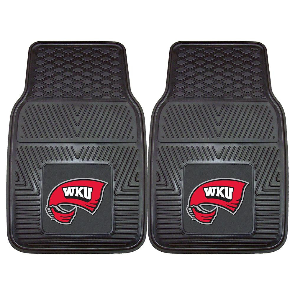 Western Kentucky Hilltoppers Ncaa Heavy Duty 2-piece Vinyl Car Mats (18"x27")