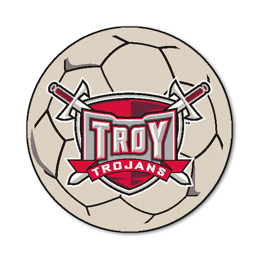 Troy State Trojans Ncaa "soccer Ball" Round Floor Mat (29")