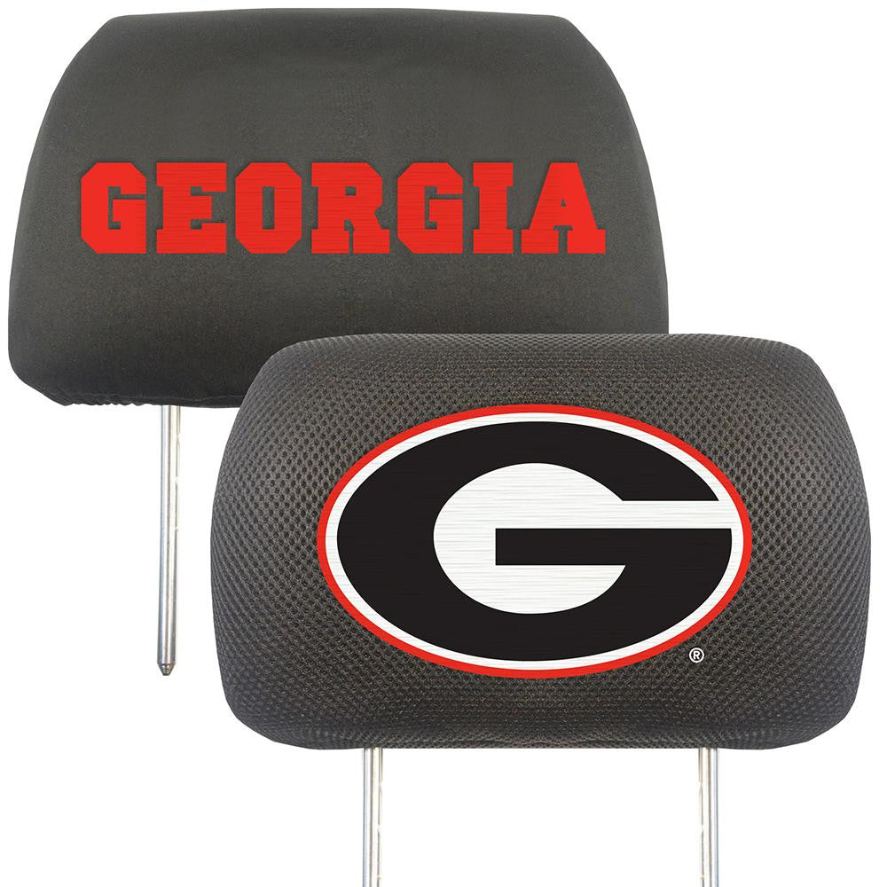 Georgia Bulldogs Ncaa Polyester Head Rest Cover (2 Pack)