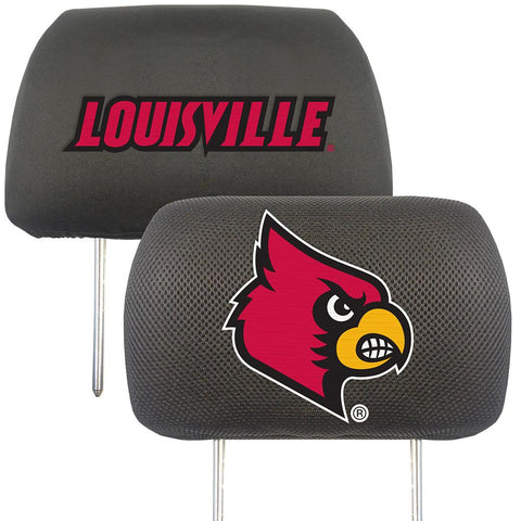 Louisville Cardinals Ncaa Polyester Head Rest Cover (2 Pack)