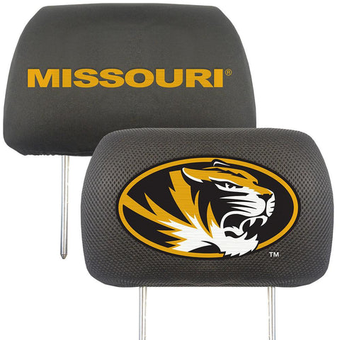 Missouri Tigers Ncaa Polyester Head Rest Cover (2 Pack)