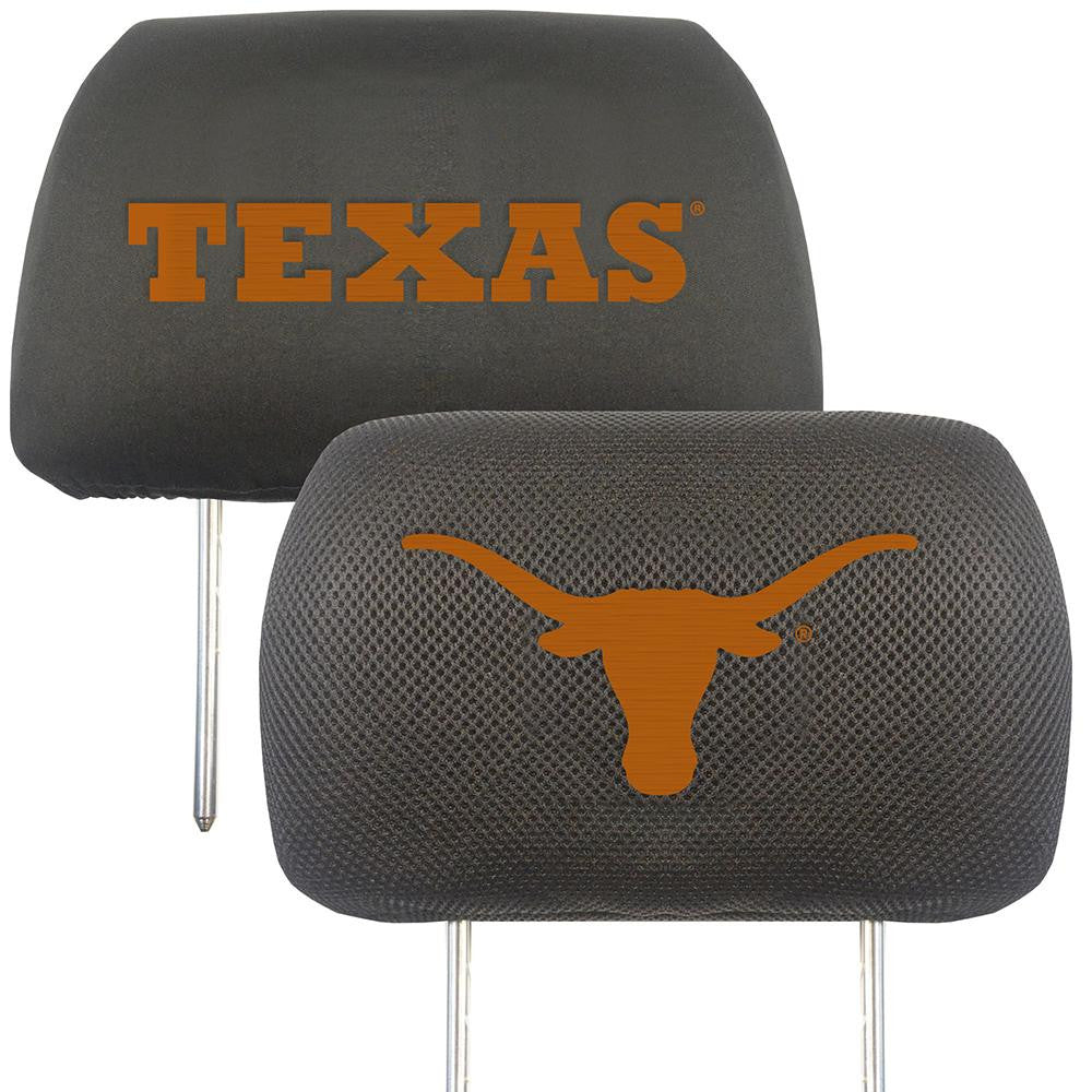 Texas Longhorns Ncaa Polyester Head Rest Cover (2 Pack)