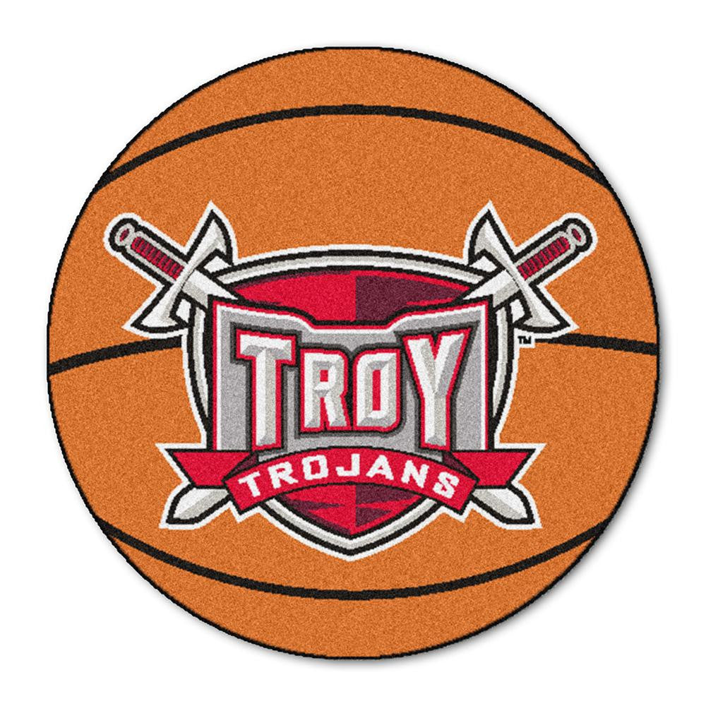 Troy State Trojans Ncaa "basketball" Round Floor Mat (29")