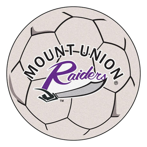 Mount Union Raiders Ncaa Soccer Ball Round Floor Mat (29")