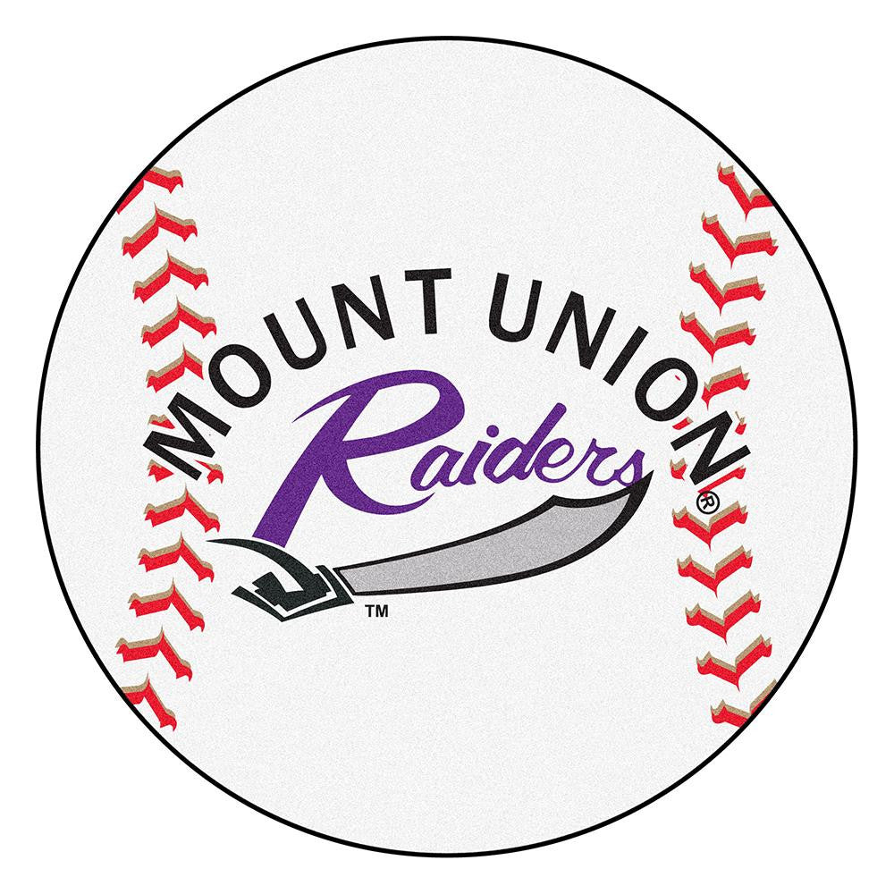 University Of Mount Union Ncaa Baseball Round Floor Mat (29")