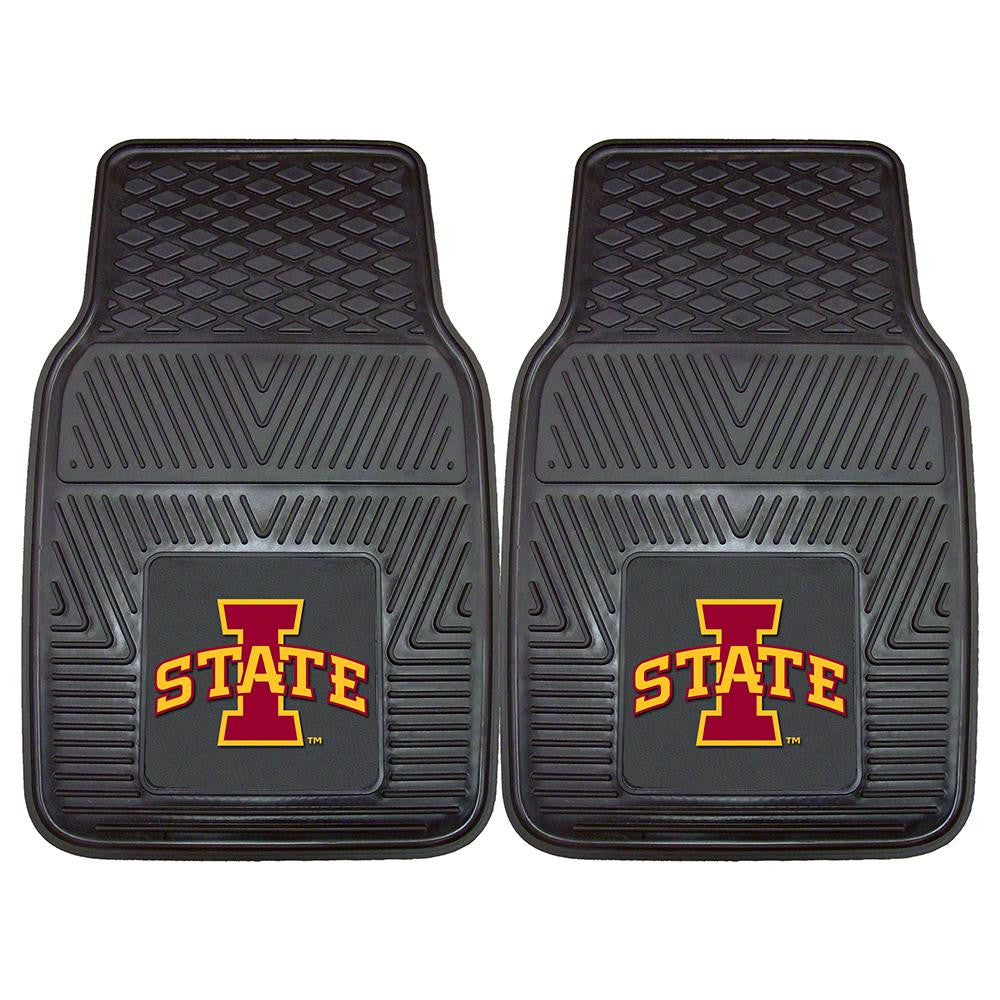 Iowa State Cyclones Ncaa Heavy Duty 2-piece Vinyl Car Mats (18"x27")