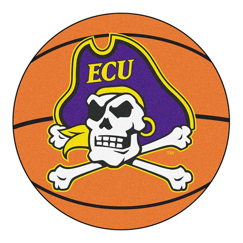 East Carolina Pirates Ncaa "basketball" Round Floor Mat (29")
