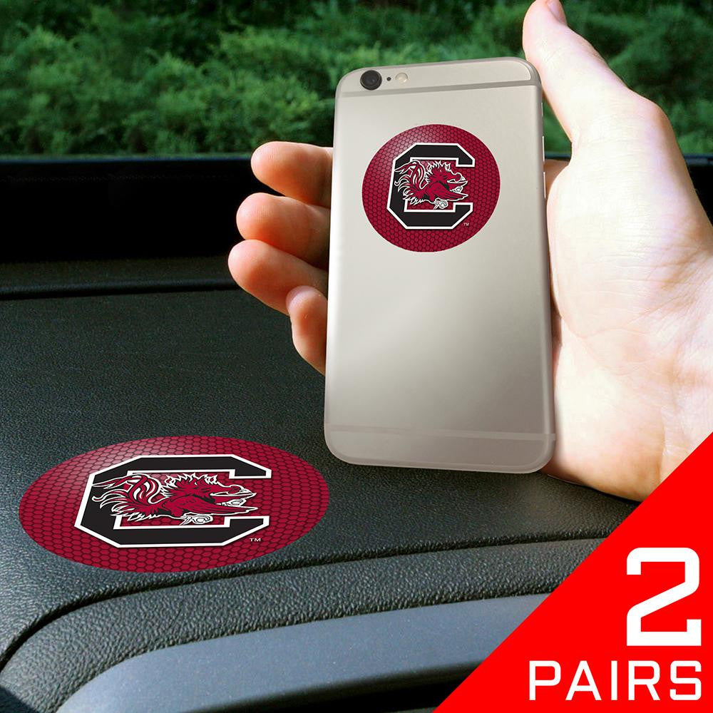 South Carolina Gamecocks Ncaa "get A Grip" Cell Phone Grip Accessory (2 Piece Set)