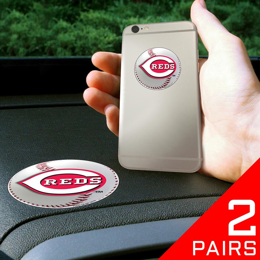 Cincinnati Reds MLB Get a Grip Cell Phone Grip Accessory (2 Piece Set)