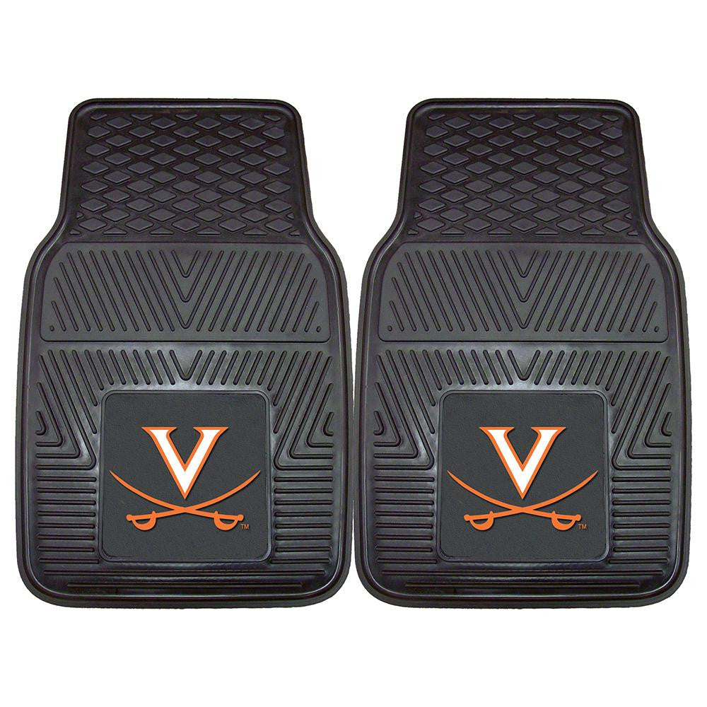 Virginia Cavaliers Ncaa Heavy Duty 2-piece Vinyl Car Mats (18"x27")