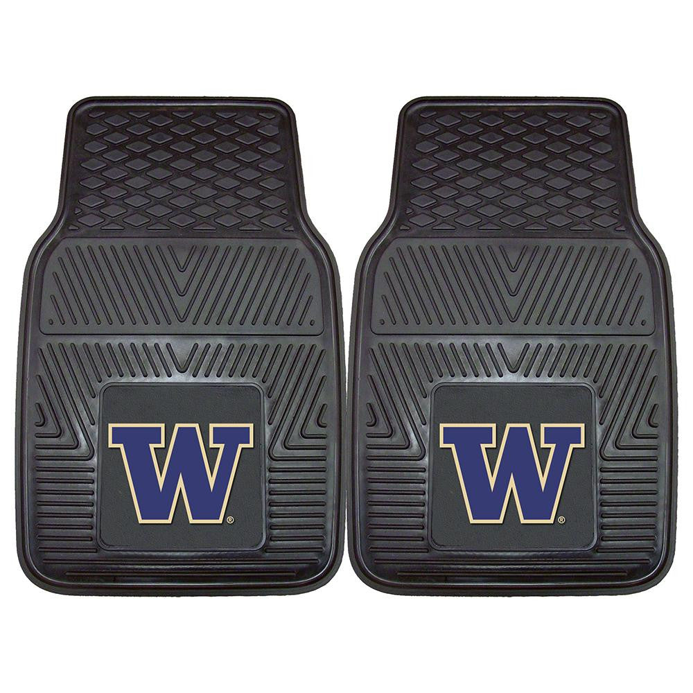 Washington Huskies Ncaa Heavy Duty 2-piece Vinyl Car Mats (18"x27")