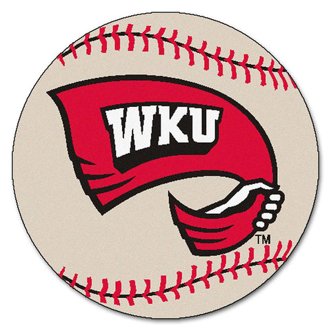 Western Kentucky Hilltoppers Ncaa "baseball" Round Floor Mat (29")