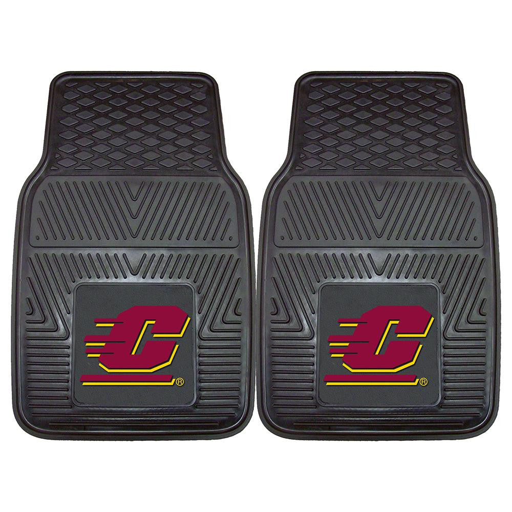 Central Michigan Chippewas Ncaa Heavy Duty 2-piece Vinyl Car Mats (18"x27")