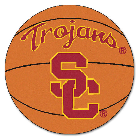 Usc Trojans Ncaa "basketball" Round Floor Mat (29")