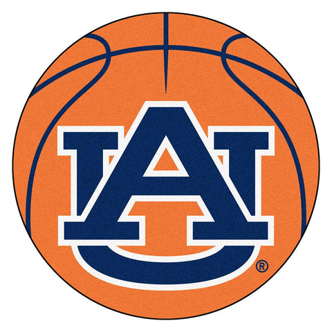 Auburn Tigers Ncaa "basketball" Round Floor Mat (29") Au Logo