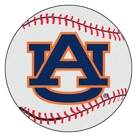 Auburn Tigers Ncaa "baseball" Round Floor Mat (29") Au Logo