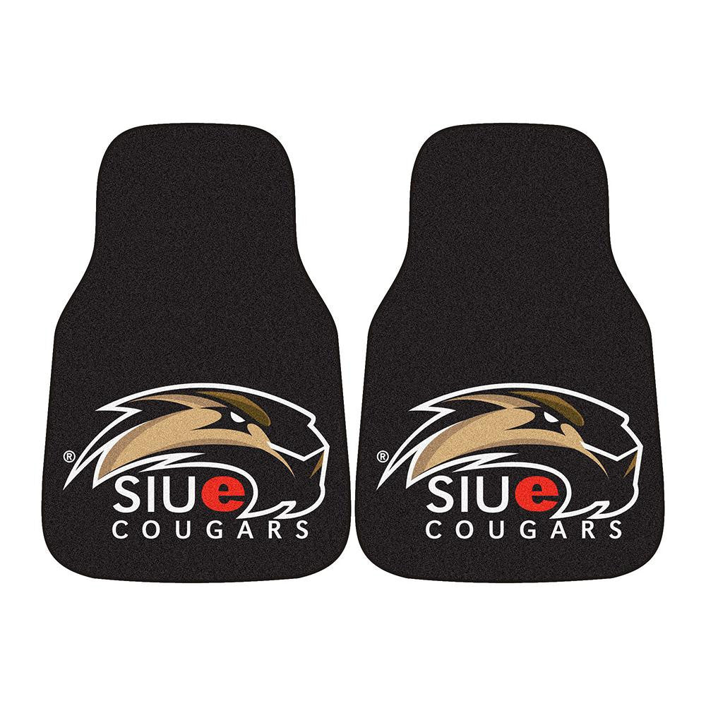 Southern Illinois Salukis Ncaa 2-piece Printed Carpet Car Mats (18x27)