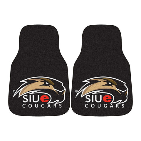 Southern Illinois Salukis Ncaa 2-piece Printed Carpet Car Mats (18x27)