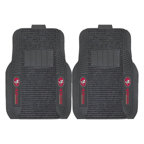 San Francisco 49ers NFL Deluxe 2-Piece Vinyl Car Mats (20x27)