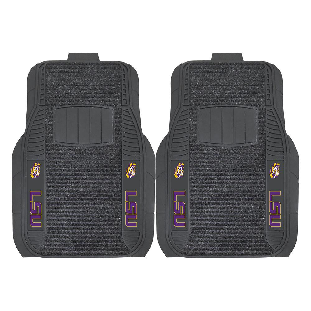 Lsu Tigers Ncaa Deluxe 2-piece Vinyl Car Mats (20"x27")