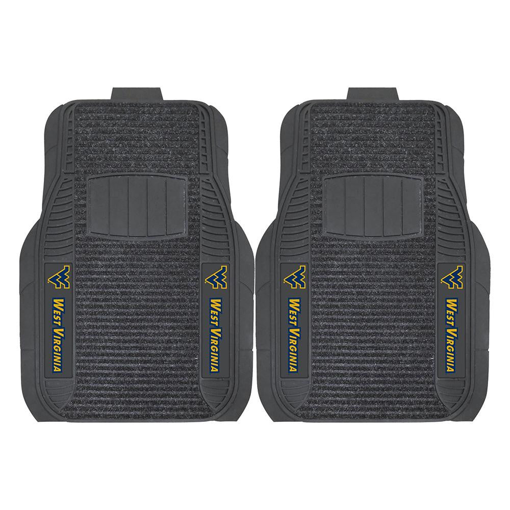 West Virginia Mountaineers Ncaa Deluxe 2-piece Vinyl Car Mats (20"x27")