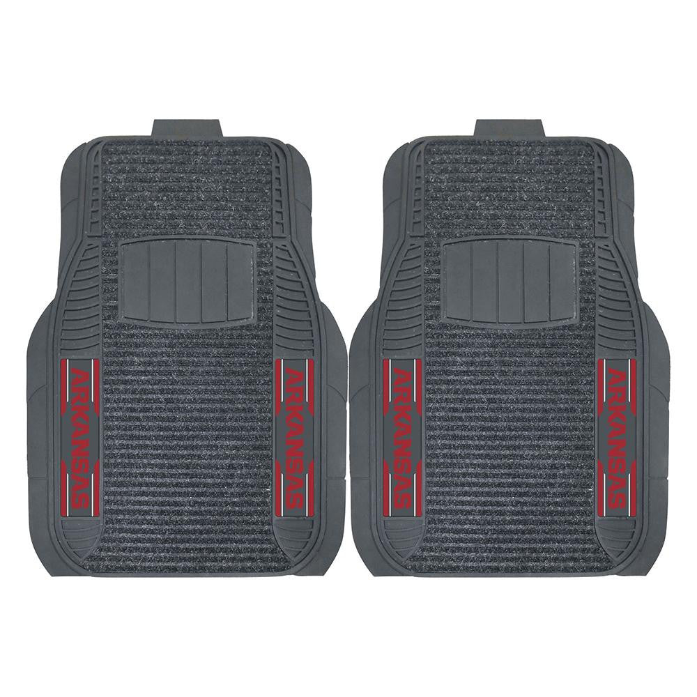 Arkansas Razorbacks Ncaa Deluxe 2-piece Vinyl Car Mats (20"x27")