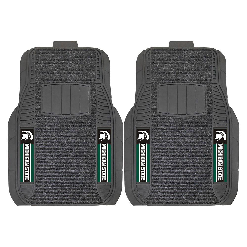 Michigan State Spartans Ncaa Deluxe 2-piece Vinyl Car Mats (20"x27")