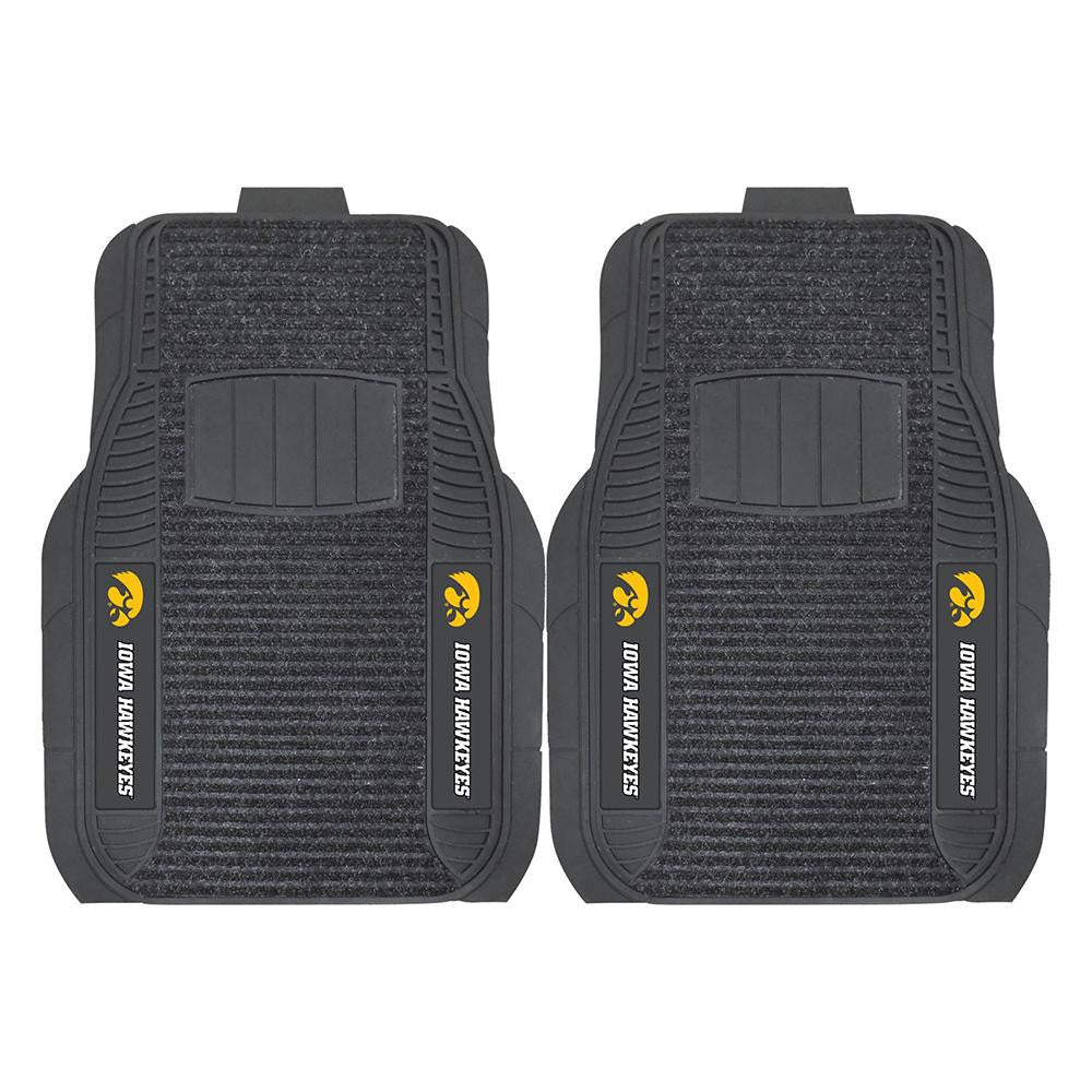 Iowa Hawkeyes Ncaa Deluxe 2-piece Vinyl Car Mats (20"x27")