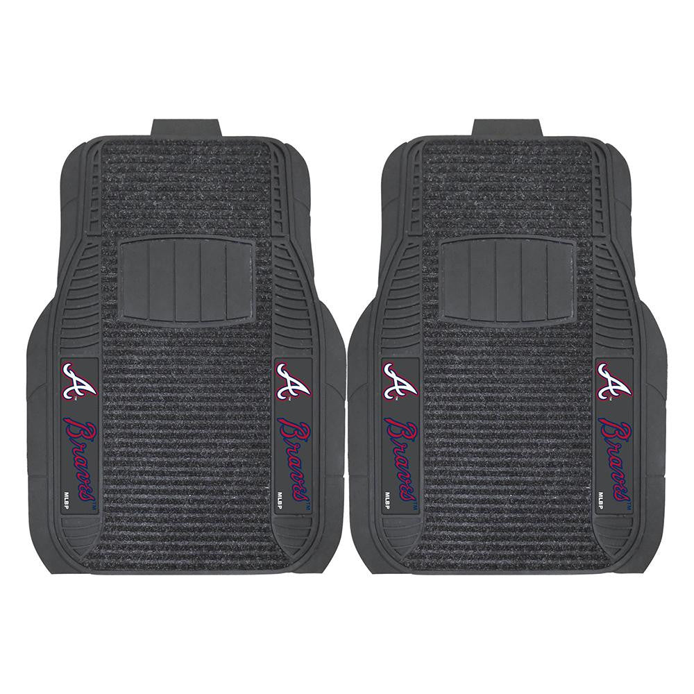 Atlanta Braves MLB Deluxe 2-Piece Vinyl Car Mats (20x27)