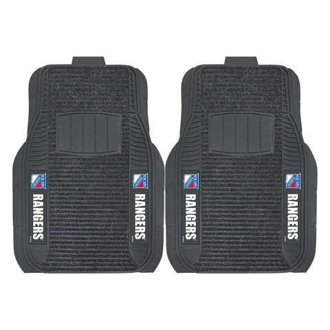 New York Rangers NHL Deluxe 2-Piece Vinyl Car Mats (20x27)