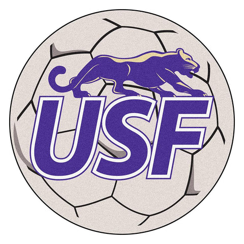Sioux Falls Cougars Ncaa Soccer Ball Round Floor Mat (29")
