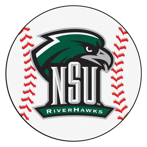 Northeastern Huskies Ncaa "baseball" Round Floor Mat (29")