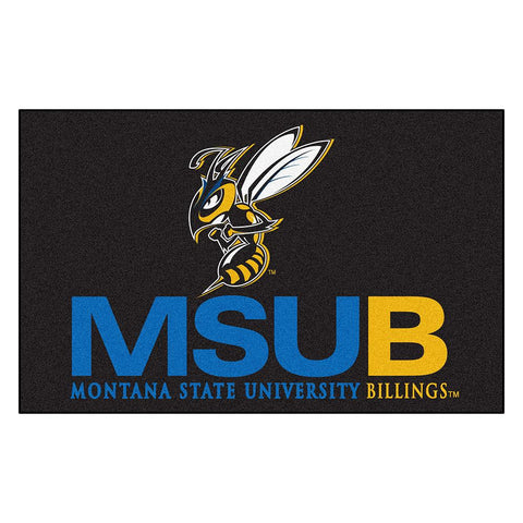 Montana State University Billings Yellowjackets Ncaa Ulti-mat Floor Mat (5x8')