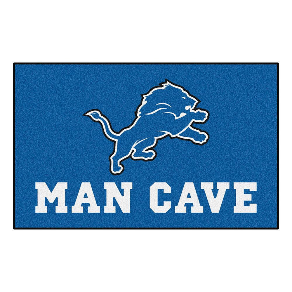 Detroit Lions NFL Man Cave Ulti-Mat Floor Mat (60in x 96in)