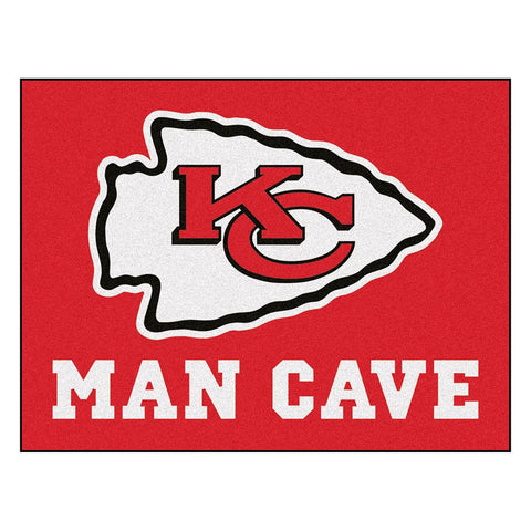 Kansas City Chiefs NFL Man Cave All-Star Floor Mat (34in x 45in)