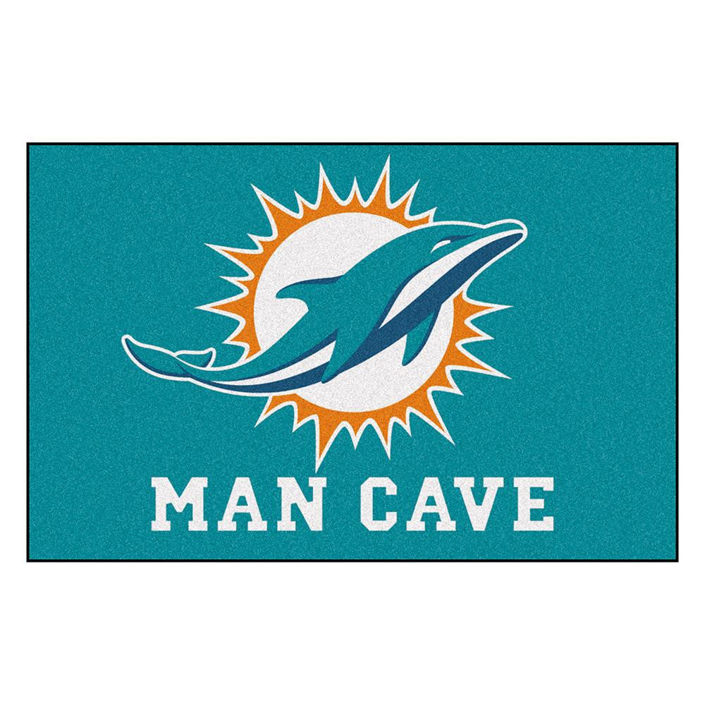 Miami Dolphins NFL Man Cave Starter Floor Mat (20in x 30in)