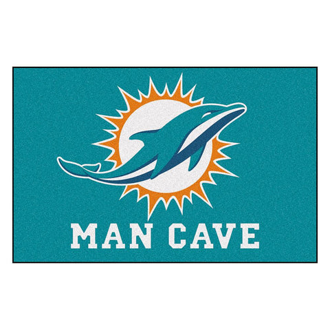Miami Dolphins NFL Man Cave Starter Floor Mat (20in x 30in)