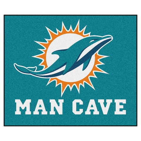 Miami Dolphins NFL Man Cave Tailgater Floor Mat (60in x 72in)