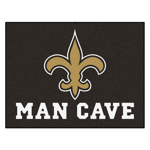 New Orleans Saints NFL Man Cave All-Star Floor Mat (34in x 45in)