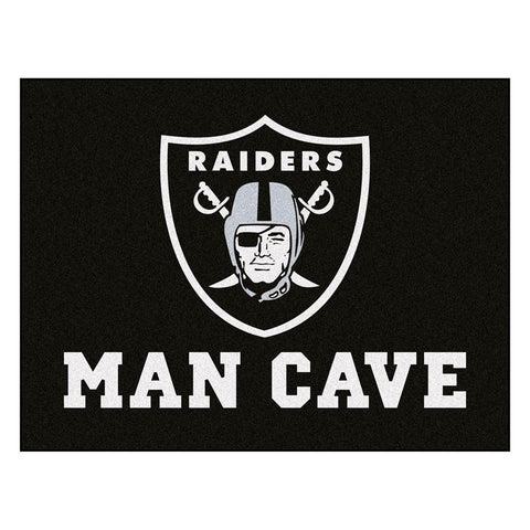 Oakland Raiders NFL Man Cave All-Star Floor Mat (34in x 45in)