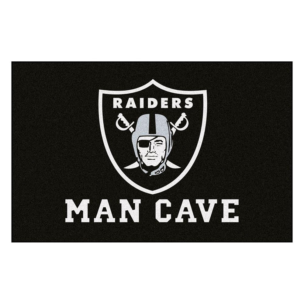 Oakland Raiders NFL Man Cave Starter Floor Mat (20in x 30in)