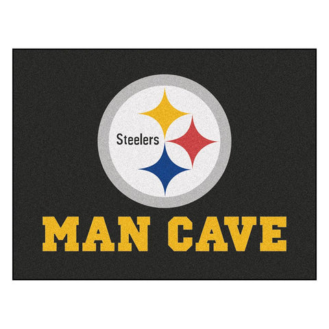 Pittsburgh Steelers NFL Man Cave All-Star Floor Mat (34in x 45in)