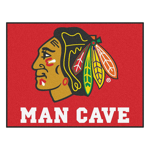 Chicago Blackhawks NHL Man Cave All-Star Floor Mat (34in x 45in)
